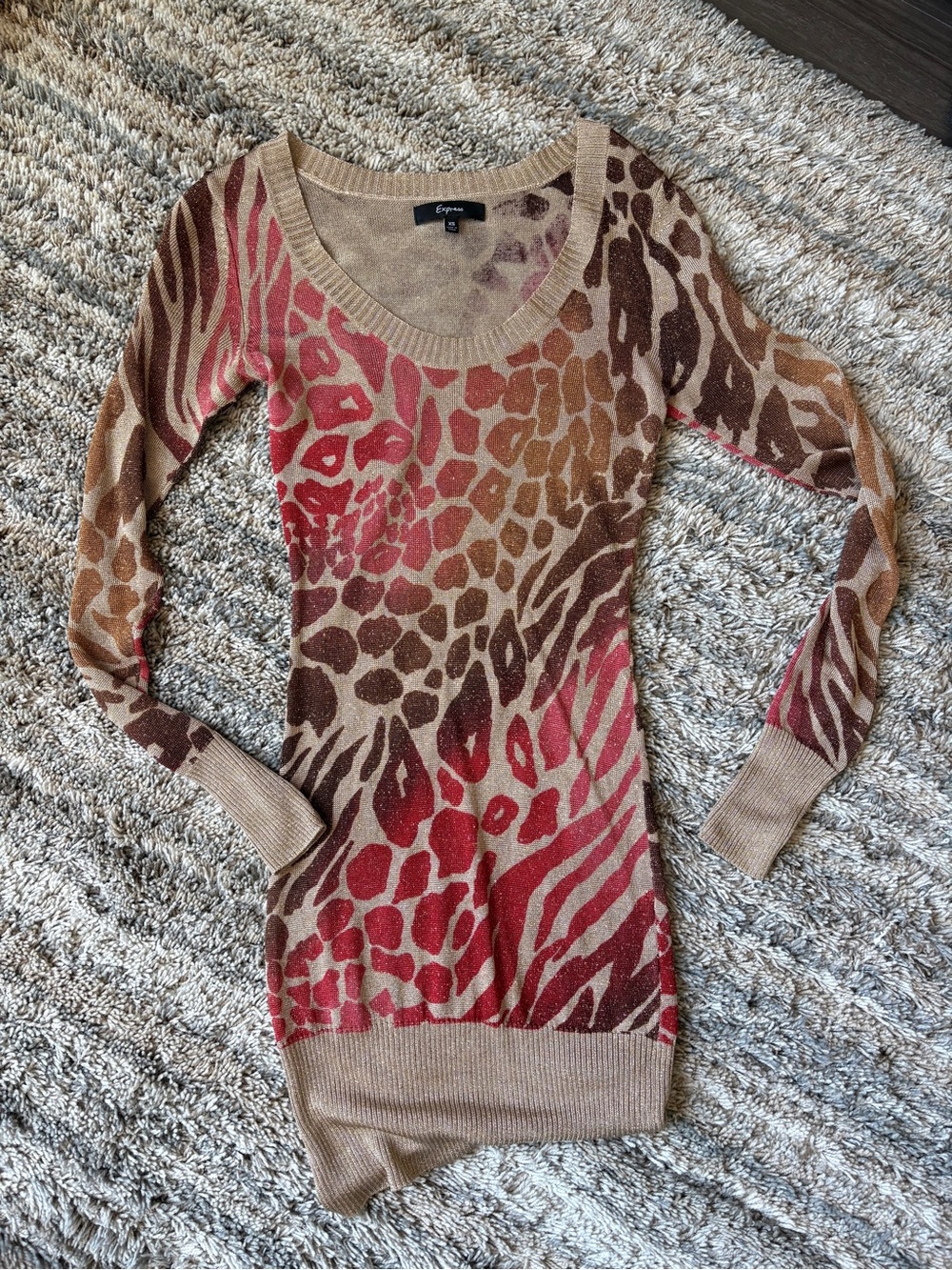 Express Animal-Print Sweater